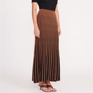 Striped Black and Brown Women's Skirt